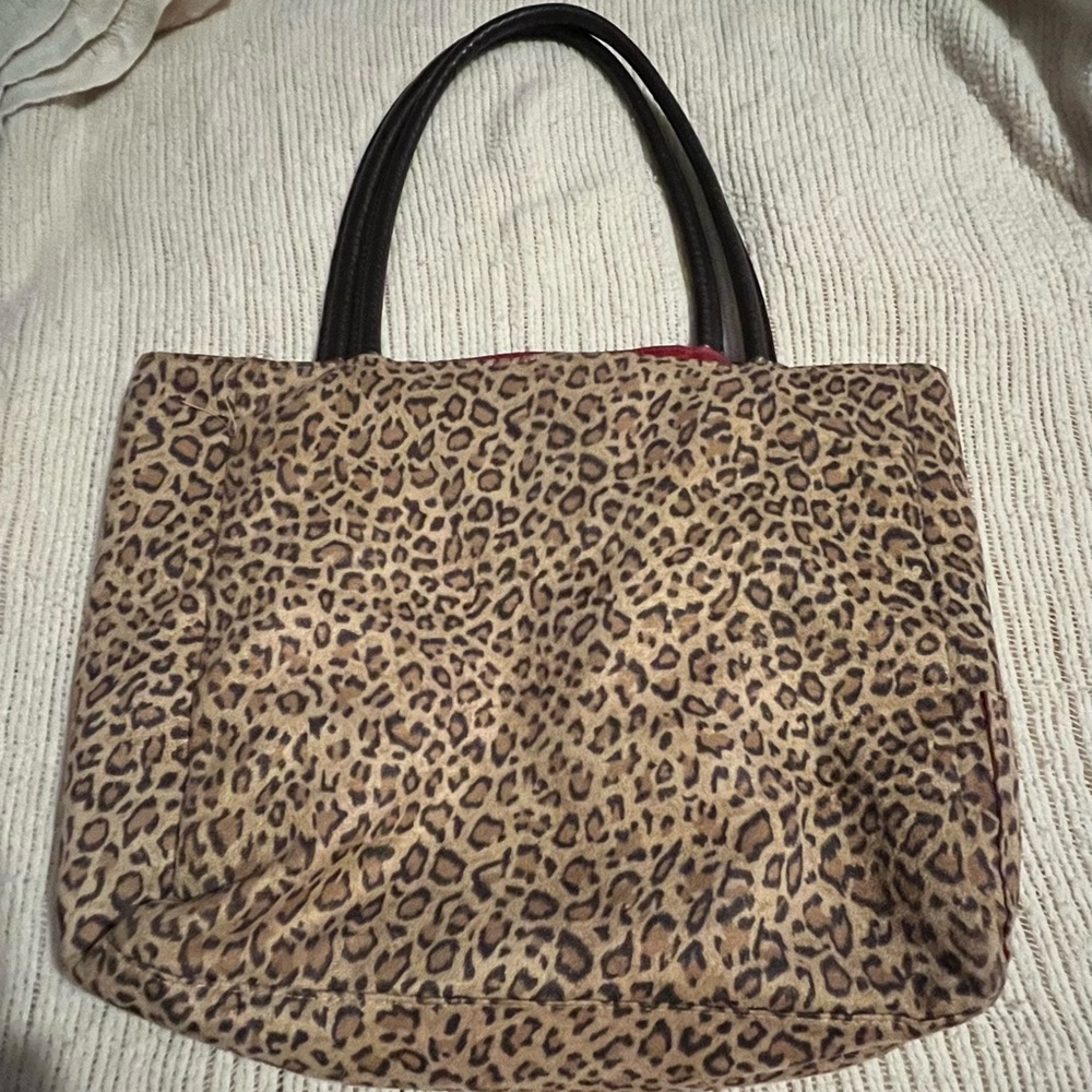 Neiemen Marcus cheetah print tote bag